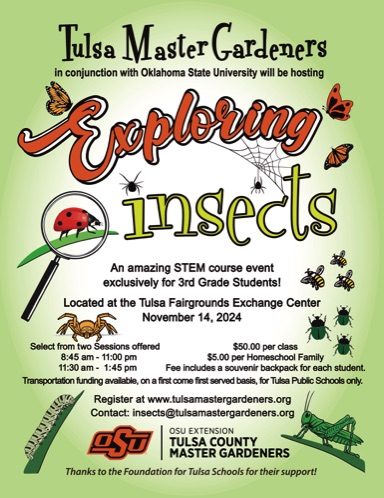 Click for information on our Fall Exploring Insects Event